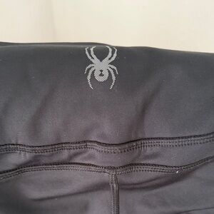 Black Spyder leggings with Silver Logo